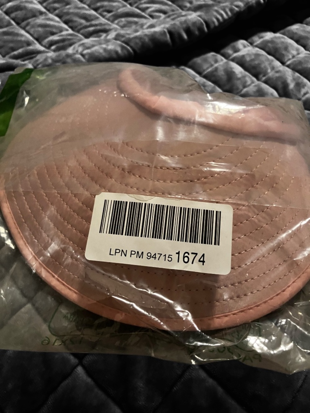 NWT Packable Pink Wide Brim Sun Visor | Ponytail Opening | Floral Lining - Picture 5 of 6